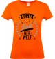 Lady T-Shirt, beste Tante der Welt, Familie orange, L