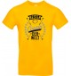 Unisex T Shirt, bester Cousin der Welt, Familie, gelb, L