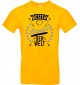 Kinder-Shirt Typo beste Bruder der Welt, Familie, gelb, 104