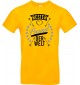 Kinder-Shirt Typo beste Freund der Welt, Familie, gelb, 104