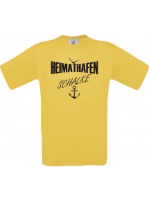 Männer-Shirt Heimathafen Schalke  kult, gelb, Größe L