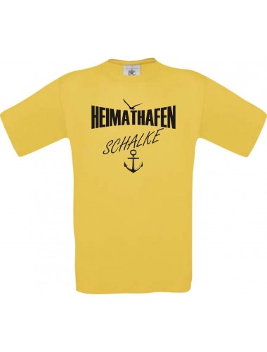 Männer-Shirt Heimathafen Schalke  kult, gelb, Größe L