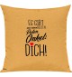 Sofa Kissen, es gibt nur einen besten Patenonkel: DICH, Kuschelkissen Couch Deko, Farbe gelb