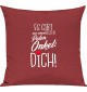 Sofa Kissen, es gibt nur einen besten Patenonkel: DICH, Kuschelkissen Couch Deko, Farbe rot