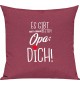 Sofa Kissen, es gibt nur einen besten Opa: DICH, Kuschelkissen Couch Deko, Farbe pink