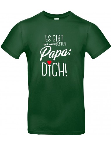 Unisex T Shirt, es gibt nur einen besten Papa: DICH, Familie, grün, L