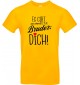 Unisex T Shirt, es gibt nur einen besten Bruder: DICH, Familie, gelb, L