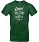 Unisex T Shirt, Onkel ich habe nachgemessen du bist Großartig, Familie, grün, L
