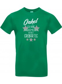 Unisex T Shirt, Onkel ich habe nachgemessen du bist Großartig, Familie, kelly, L