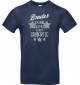 Unisex T Shirt, Bruder ich habe nachgemessen du bist Großartig, Familie, navy, L