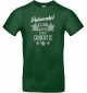 Unisex T Shirt, Patenonkel ich habe nachgemessen du bist Großartig, Familie, grün, L