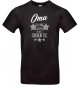 Unisex T Shirt, Oma ich habe nachgemessen du bist Großartig, Familie, schwarz, L