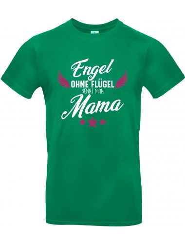 Unisex T Shirt, Engel ohne Flügel nennt man Mama, Familie, kelly, L