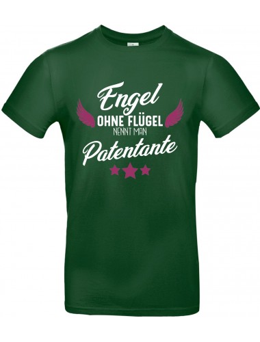 Unisex T Shirt, Engel ohne Flügel nennt man Patentante, Familie, grün, L