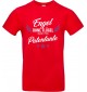 Unisex T Shirt, Engel ohne Flügel nennt man Patentante, Familie, rot, L