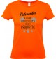 Lady T-Shirt, Patenonkel ich habe nachgemessen du bist Großartig, Familie orange, L
