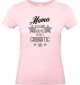 Lady T-Shirt, Mama ich habe nachgemessen du bist Großartig, Familie rosa, L