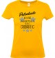 Lady T-Shirt, Patentante ich habe nachgemessen du bist Großartig, Familie gelb, L