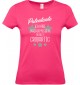 Lady T-Shirt, Patentante ich habe nachgemessen du bist Großartig, Familie pink, L