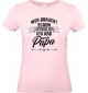 Lady T-Shirt, Wer braucht schon Superhelden ich hab mein Papa, Familie rosa, L