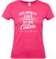 Lady T-Shirt, Wer braucht schon Superhelden ich hab mein Cousin, Familie pink, L