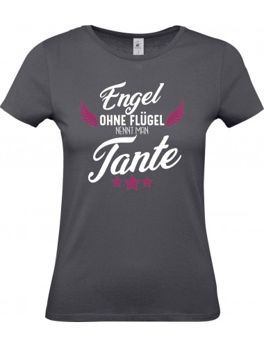 Lady T-Shirt, Engel ohne Flügel nennt man Tante, Familie