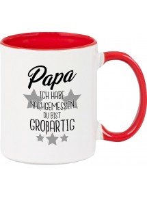 Kaffeepott Becher, Papa ich habe nachgemessen du bist Großartig, Tasse Kaffee Tee, rot