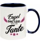 Kaffeepott Becher, Engel ohne Flügel nennt man Tante