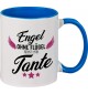 Kaffeepott Becher, Engel ohne Flügel nennt man Tante, Tasse Kaffee Tee, royal