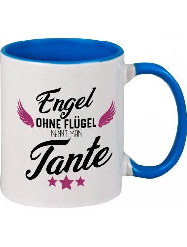Kaffeepott Becher, Engel ohne Flügel nennt man Tante, Tasse Kaffee Tee, royal