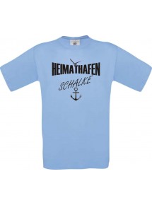 Männer-Shirt Heimathafen Schalke  kult, hellblau, Größe L