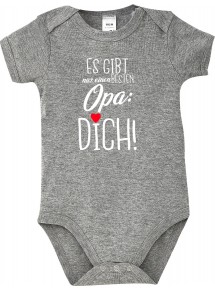 Baby Body es gibt nur einen besten Opa: DICH, Familie, grau, 12-18 Monate