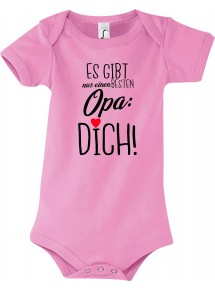 Baby Body es gibt nur einen besten Opa: DICH, Familie, rosa, 12-18 Monate