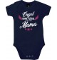 Baby Body Engel ohne Flügel nennt man Mama, Familie, blau, 12-18 Monate