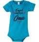 Baby Body Engel ohne Flügel nennt man Oma, Familie, hellblau, 12-18 Monate