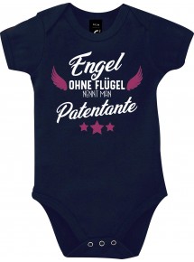 Baby Body Engel ohne Flügel nennt man Patentante, Familie, blau, 12-18 Monate