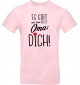 Kinder-Shirt Typo es gibt nur eine beste Oma: DICH, Familie, rosa, 104