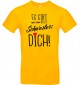Kinder-Shirt Typo es gibt nur eine beste Schwester: DICH, Familie, gelb, 104