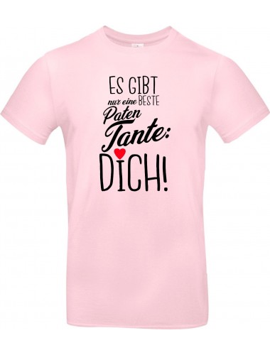 Kinder-Shirt Typo es gibt nur eine beste Patentante: DICH, Familie, rosa, 104