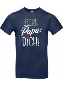 Kinder-Shirt Typo es gibt nur einen besten Papa: DICH, Familie, blau, 104