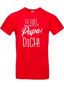 Kinder-Shirt Typo es gibt nur einen besten Papa: DICH, Familie, rot, 104