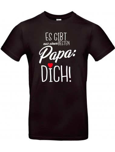 Kinder-Shirt Typo es gibt nur einen besten Papa: DICH, Familie, schwarz, 104