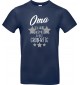 Kinder-Shirt Typo Oma ich habe nachgemessen du bist Großartig, Familie, blau, 104
