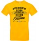 Kinder-Shirt Typo Wer braucht schon Superhelden ich hab meine Cousine, Familie, gelb, 104