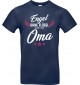 Kinder-Shirt Typo Engel ohne Flügel nennt man Oma, Familie, blau, 104