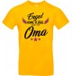 Kinder-Shirt Typo Engel ohne Flügel nennt man Oma, Familie, gelb, 104