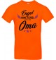 Kinder-Shirt Typo Engel ohne Flügel nennt man Oma, Familie, orange, 104