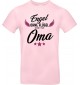 Kinder-Shirt Typo Engel ohne Flügel nennt man Oma, Familie, rosa, 104