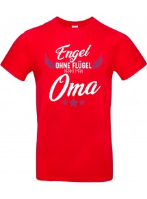 Kinder-Shirt Typo Engel ohne Flügel nennt man Oma, Familie, rot, 104