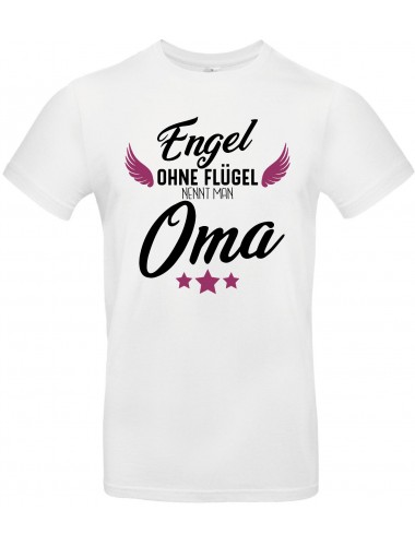 Kinder-Shirt Typo Engel ohne Flügel nennt man Oma, Familie, weiss, 104
